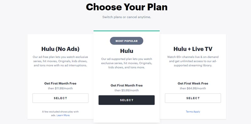 Hulu Plan