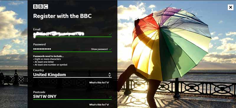 Register BBC iPlayer