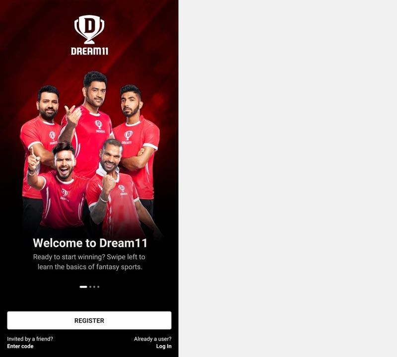 Register Dream11