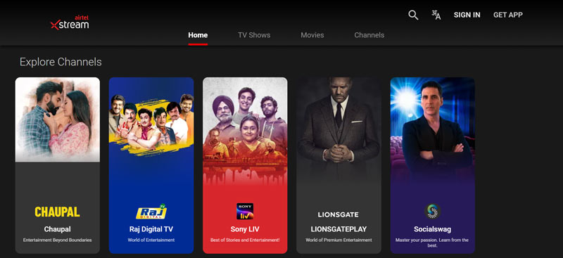 Channels to Watch on Airtel Xstream