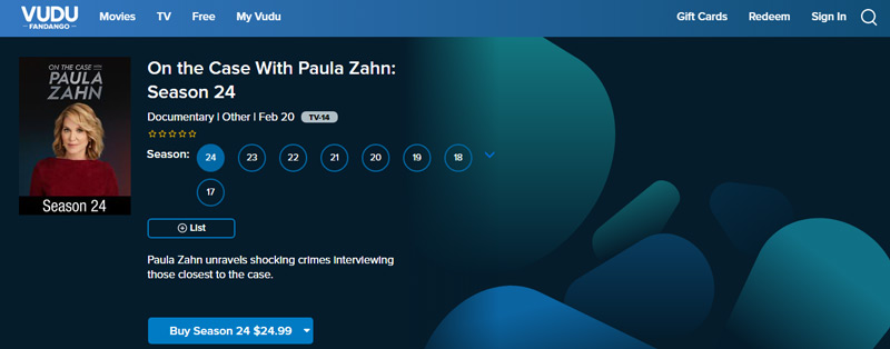 Watch On the Case With Paula Zahn: Season 24