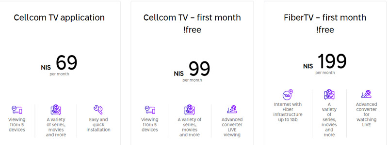 Cellcom TV Subscription
